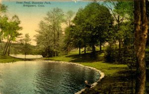 CT - Bridgeport. Beardsley Park, Swan Pond