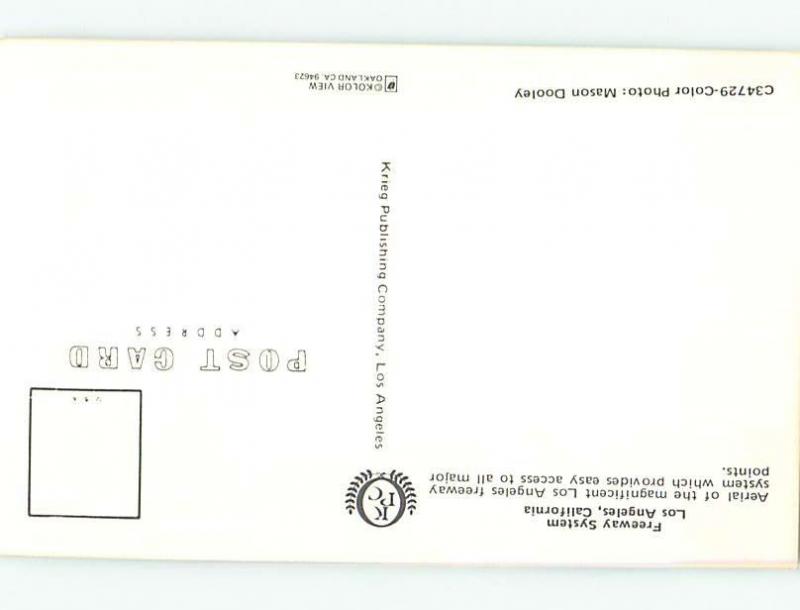 Unused Pre-1980 AERIAL VIEW OF FREEWAYS Los Angeles California CA hn3960-12