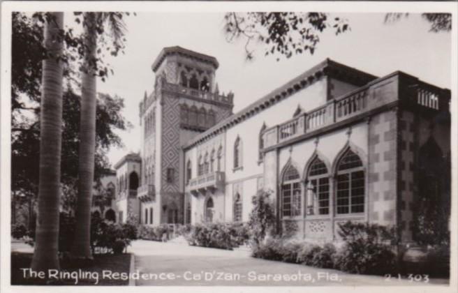 Florida Sarasota The Ringling Residence Ca'D'Zan Real Photo