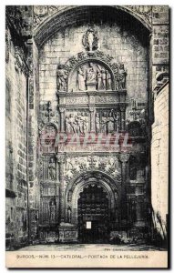 Old Postcard Burgos Catedral De La Portada Pellejeria