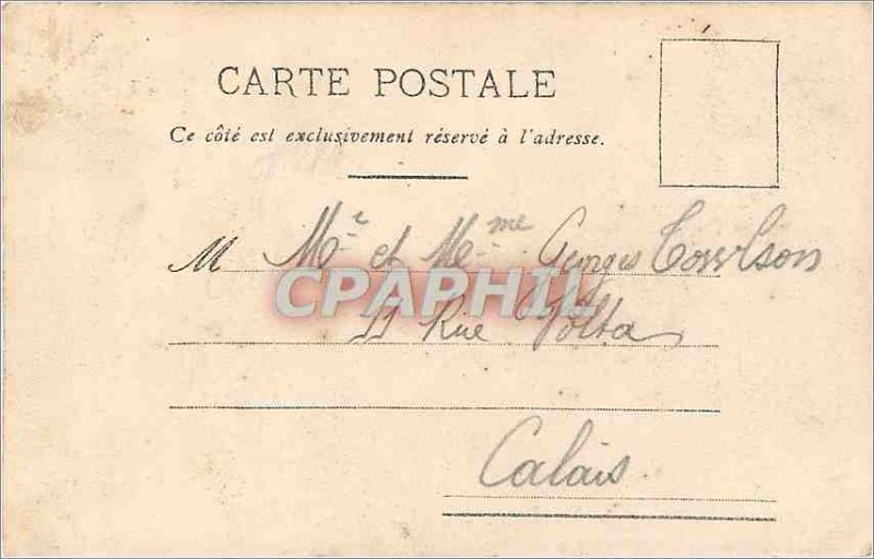 Old Postcard Boulogne sur Mer Effect Houle