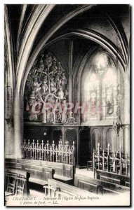 Old Postcard Chaumont Interior of I Church St Jean Baptiste The Jesse Tree