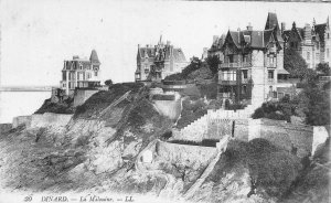 A009 France Dinard La Malouine Houses vintage postcard
