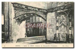 Old Postcard Bourg Brou Church Oratory of Margaret of Austria