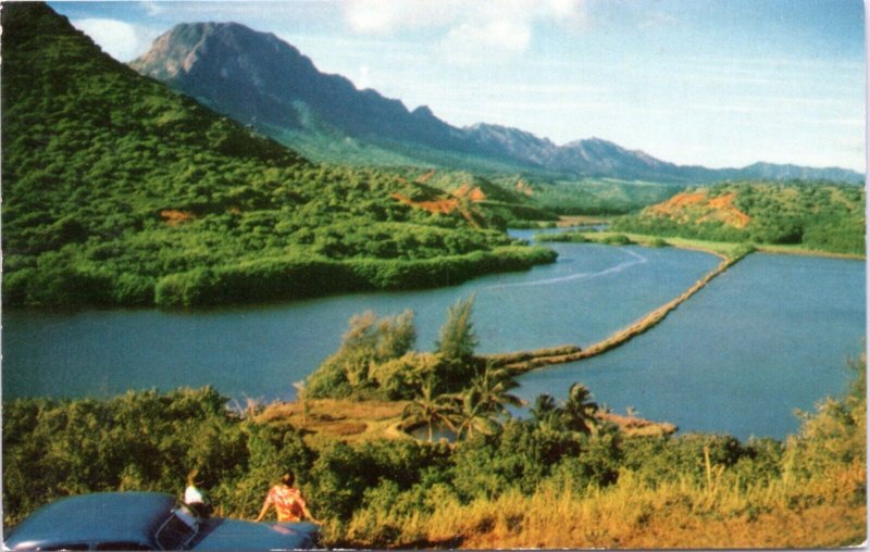 Postcard HI Kauai - Menehune Fish Pond