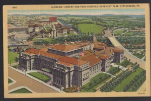 Pennsylvania PITTSBURGH Schenley Park, Carnegie Library and Tech Schools ~ Linen