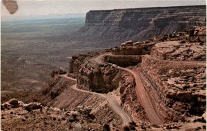 Moqui Dugway Highway 261 Mexican Hat Utah Cedar Mesa Crazy Horse Battle Postcard