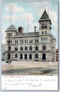 Pre-1908 POST OFFICE BUILDING ALBANY NEW YORK ANTIQUE POSTCARD