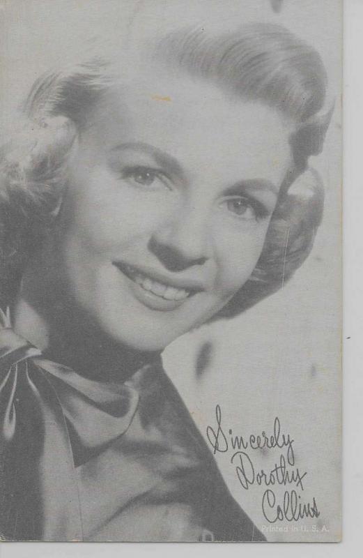 Dorothy Collins actress singer recording artist arcade card antique pc Z20842