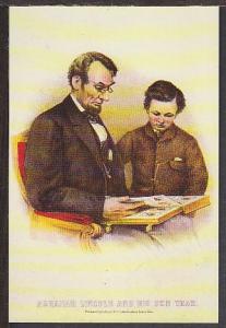 Abraham and Tad Lincoln Postcard BIN 1131