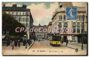 Old Postcard Le Havre Paris street