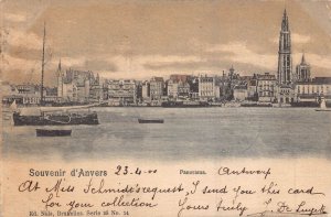 ANTWERPEN ANVERS BELGIUM~PANORAMA-FLANDRE~1900 PHOTO POSTCARD