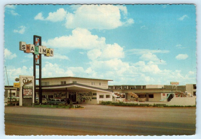 GALLUP, New Mexico NM ~ Route 66 SHALIMAR MOTEL c1960s Roadside 4x6 Postcard