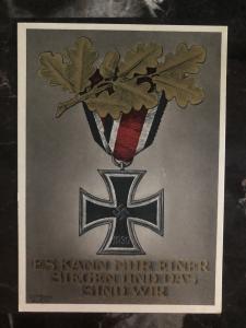 1942 Vienna Germany Patriotic Postcard cover only one person can win Iron cross