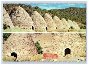 Vintage The Charcoal Kilns In Wildrose Canyon Death Valley. Postcard 7XE