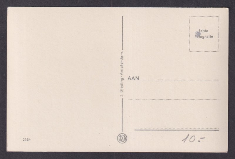 Vintage Postcard Netherlands Leiden New Bridge Side Gate