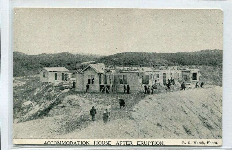 Accommodation House Waimangu After Volcano Eruption Rotorua New Zealand postcard