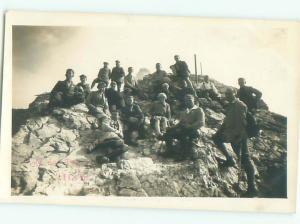 Old rppc GROUP OF PEOPLE Great Postcard AB1343