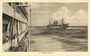 Stoomvaart-Maatschappij Nederland ss Costa Rica Vintage Postcard 07.48