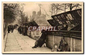 Paris - 5 - Quai de la Tournelle - The booksellers - Old Postcard