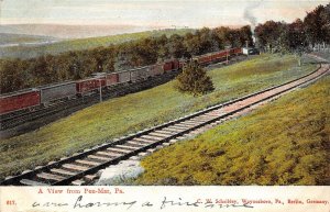Pen-Mar Pennsylvania 1907 Postcard Train Tracks Train