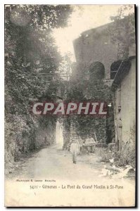 Old Postcard Gemenos Le Pont du Grand Moulin St Pons