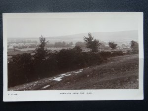 Buckinghamshire Chiltern Hills WENDOVER from the Hills - Old RP Postcard S10326