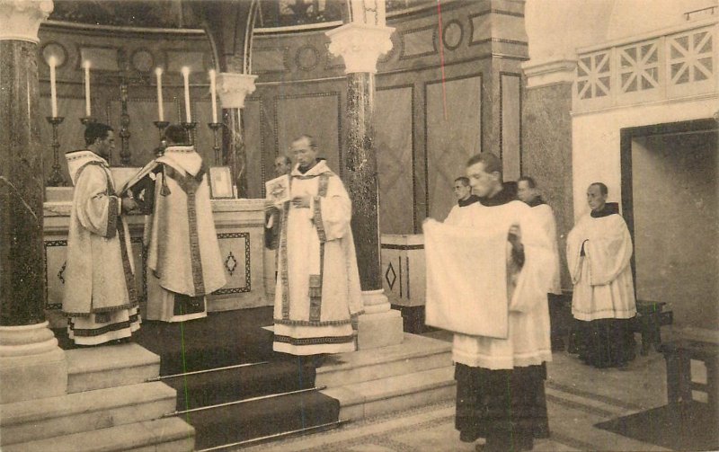 Belgium St. Andrew's Abbey Lophem Loppem Bruges PAX CHRISTI Priests Solemn Mass