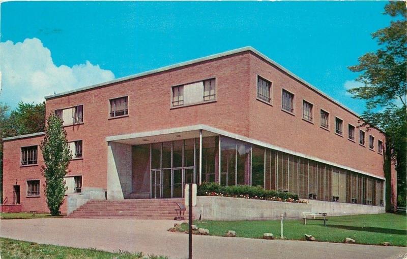 Youngstown Ohio~3rd Floor Windows Open @ University Library~1961 Postcard