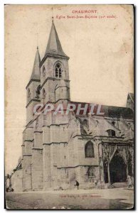 Old Postcard Chaumont church St. Jean Baptist (twelfth century)