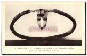 Old Postcard Musee Cluny Chastity Belt German or Italian labor beginning of t...