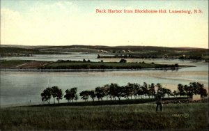 Lunenburg Nova Scotia NS Back Harbor c1910 Vintage Postcard