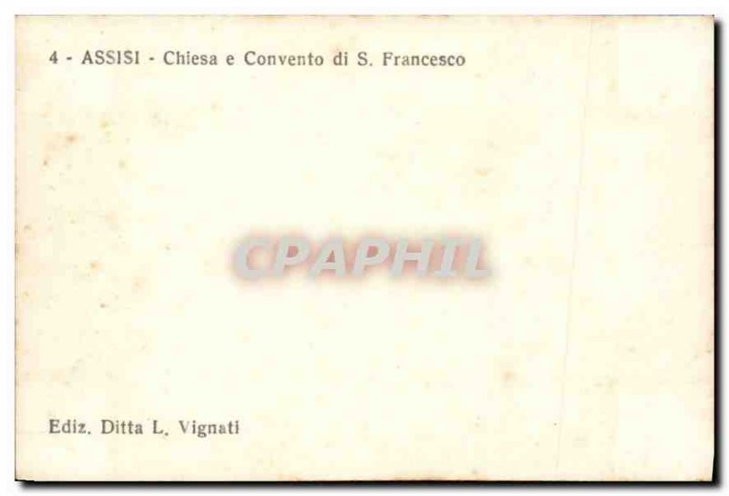 Modern Postcard Assisi Chiesa e Convento di S. Francesco