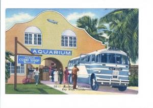 LP30 Greyhound Bus Aquarium Key West Florida, vintage  
