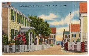 Provincetown, Mass, Gosnold Street, Looking towards Harbor