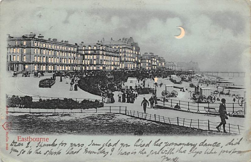 Eastbourne London, England Hold to Light 1903 writing on front