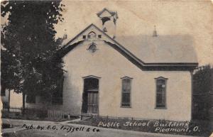 D54/ Piedmont Ohio Postcard Harrison County Cadiz c1910 Public School