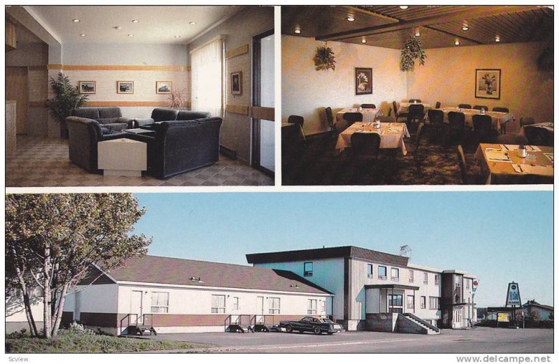 3-Views, Interior & Exterior, Hotel-Motel Du Havre, Havre St. Pierre, Quebec,...