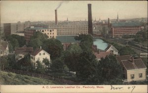 Peabody Massachusetts MA AC Lawrence Leather Co c1910 Postcard