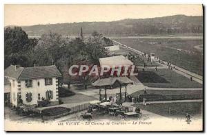 Old Postcard Horse Riding Equestrian Vichy Racecourse Weighing