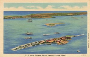 Postcard US Naval Torpedo Station Newport Rhode Island AB5 