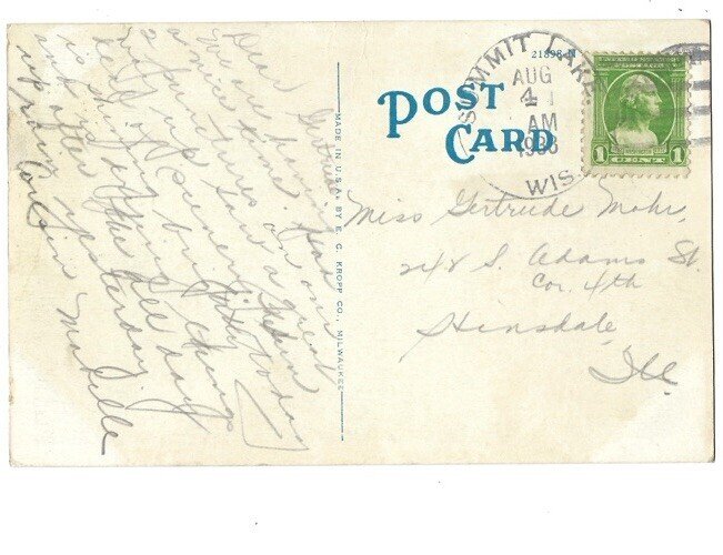 Postcard - County Normal - Antigo Wisconsin WI - c1933