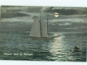 Divided-Back BOAT SCENE Great Nautical Postcard AB0413