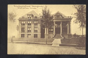 WATERLOO IOWA PRESBYTERIAN HOSPITAL 1913 VINTAGE POSTCARD HAMPTON IA.