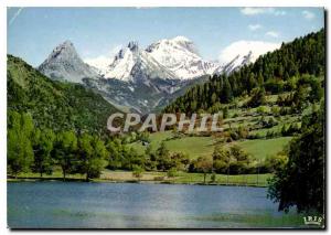 Modern Postcard The Alps of Lake lauzet At the bottom the S?olanes