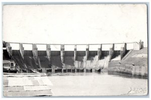 c1910's Gatun Spillway Panama Canal Chagres River RPPC Photo Posted Postcard 