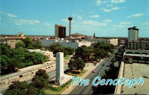 Texas San Antonio Birds Eye View The Ceenotaph