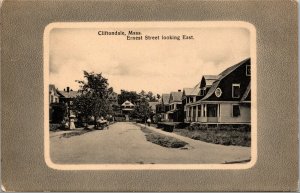 Vtg 1910s Ernest Street Cliftondale Saugus Massachusetts MA Postcard