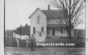 Real Photo People Working RFD No 1, US Mail, North Collins NY Writing on back 