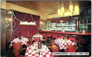 NEW ORLEANS, LA Louisiana    COMMANDER'S PALACE BAR 1962  Roadside      Postcard